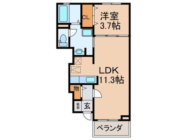 クレメントマタノの物件間取画像